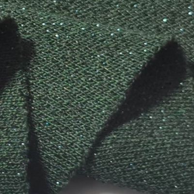 Malha Jersey Interlock c/ Lurex GREEN SHINE