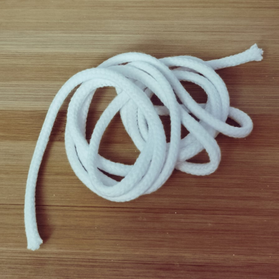 Cordão redondo 5/6mm - algodão - branco