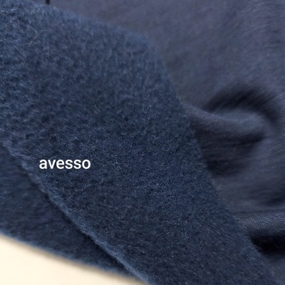 Malha polar dupla face c/carda e elastano NAVY