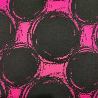 Malha Jersey c/ Elastano PADRÃO ROSA CHOQUE