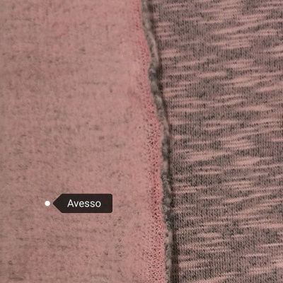 Retalho felpa americana c/carda MESCA ROSA