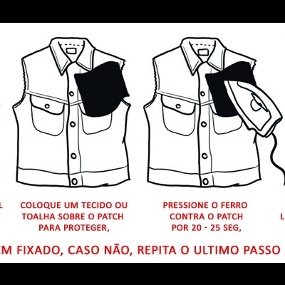 Aplicação Termo-adesiva Letra X