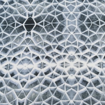 Tecido Chiffon MOSAICO AZUL