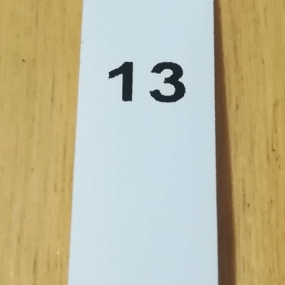 Etiqueta de Tamanhos "NÚMEROS CRIANÇA" BRANCO