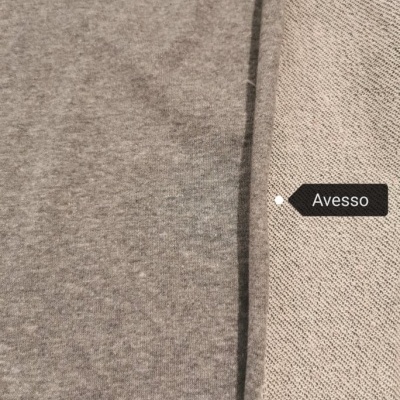 Felpa americana s/carda CINZENTO