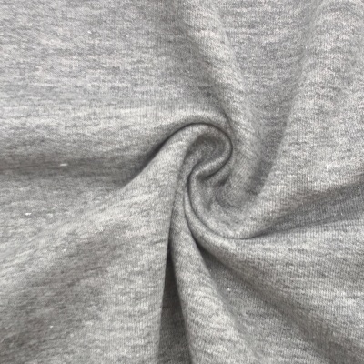 Felpa Italiana c/carda BRILHO CINZA