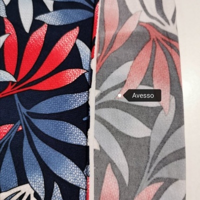 Malha Jersey Poliamida c/ Elastano NAVY & RED