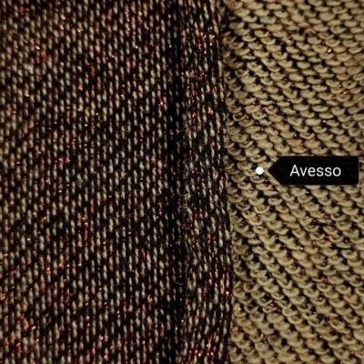 Felpa Italiana c/lurex BRILHO CASTANHO