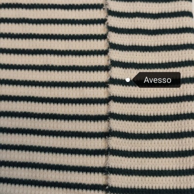 Malha Canelada / Rib RISCAS PÉROLA VERDE TROPA