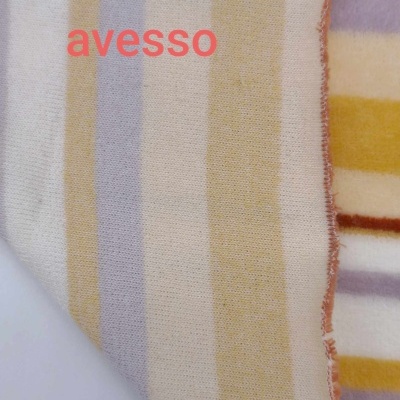Malha Peluche (tipo veludo) Jaquard STRIPES