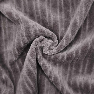 Malha Peluche (tipo veludo) Jaquard CINZA