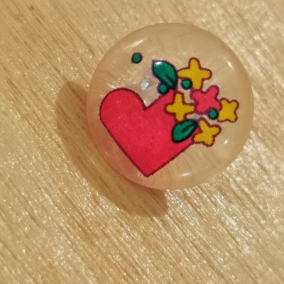 Botão de Pé Coração