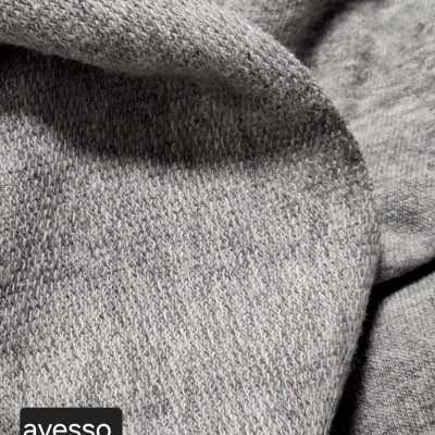 Malha Italiana s/ Carda CINZA MESCLA