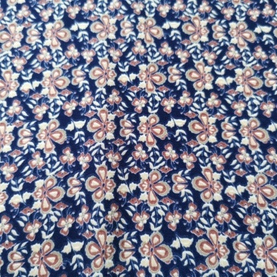 Tecido Voile Barra BROWN FLOWER