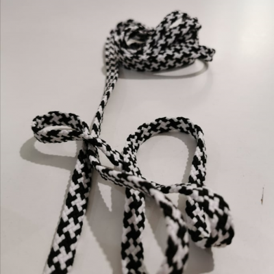 Cordão espalmado 10mm -  algodão - padrão esquadrão