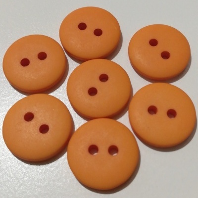 Botão Laranja Mate -12 mm Pack 12