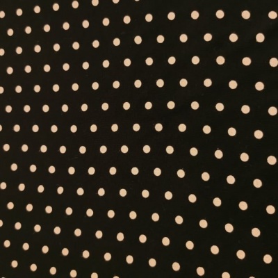 Malha Jersey c/ Elastano PRETO PINTAS BEGE