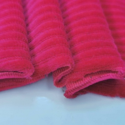 Malha Peluche (tipo veludo) Cancelado c/ Elastano DEEP FUSCIA