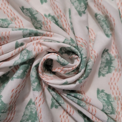 Malha Jersey Algodão JARDIM BRANCO