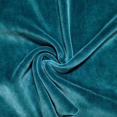 Malha Peluche (tipo veludo) VERDE TEAL