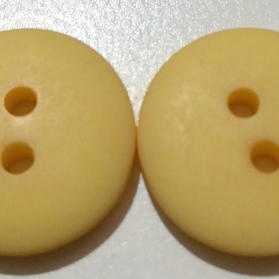 Botão Amarelo Mate - 12 mm Pack 12