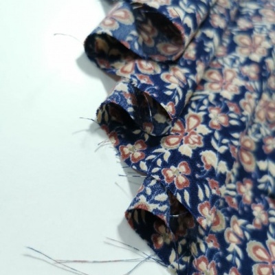 Tecido Voile Barra BROWN FLOWER