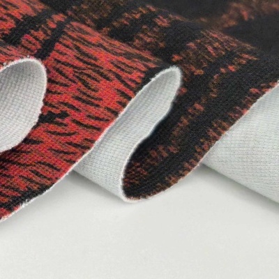 Malha Interlock Ponto Roma c/elastano BURGUNDY TIGER