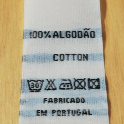 Etiqueta de Composição Têxtil 100% Algodão