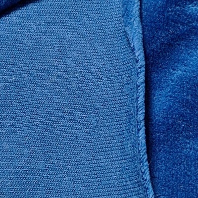 Malha Peluche (tipo veludo) CRISTAL AZUL