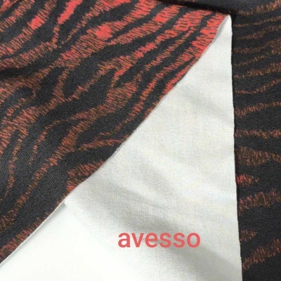 Malha Interlock Ponto Roma c/elastano BURGUNDY TIGER