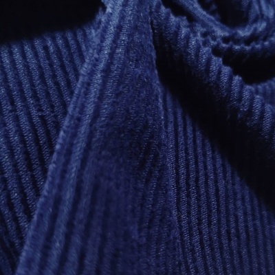 Malha Peluche (tipo veludo) Canelado c/ Elastano BLUE