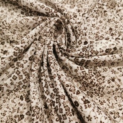 Malha Jersey c/ Elastano BROWN FLOWERS