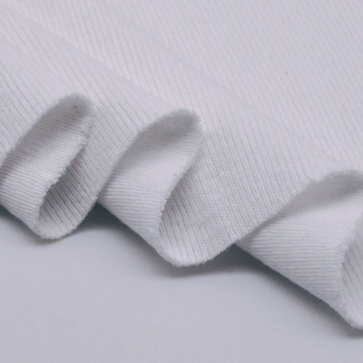 Malha canelada/rib BRANCO