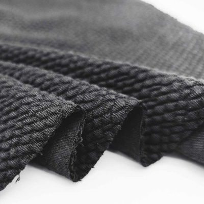 Malha Jacquard Interlock CROCCO NOIR