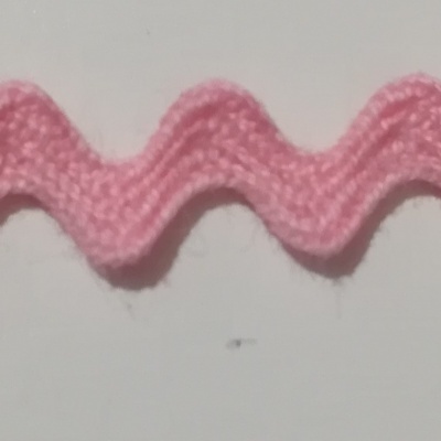 Fita Ondulada - Espiguilha ROSA BEBE 6mm