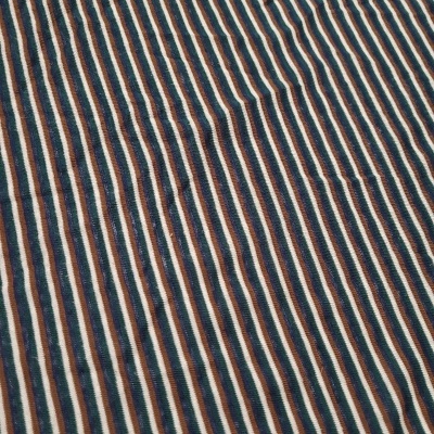 Malha Jersey Interlock RISCAS VERDE/AZUL/CASTANHO