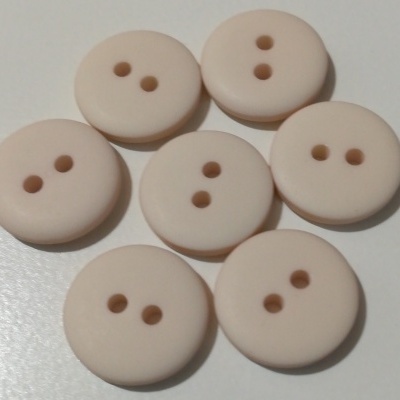 Botão Rosa Mate -12 mm Pack 12