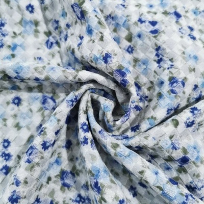 malha Jacquard Interlock BLUE AND GREY