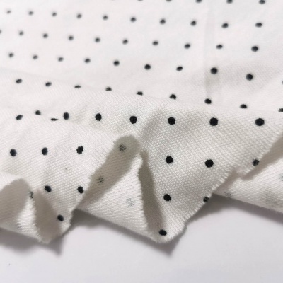 Malha Jersey Interlock algodão POLKA DOT