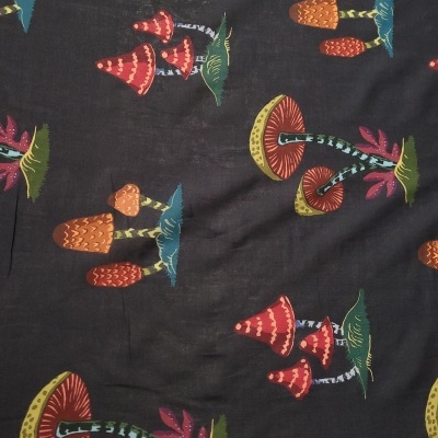 Tecido Algodão MARINHO COGUMELOS