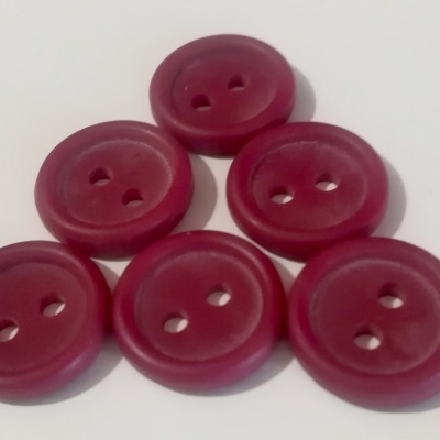 Botão BORDÔ Mate-12 mm Pack 12
