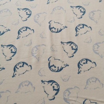 Malha Jersey Algodão BLUE TEDDY BEAR