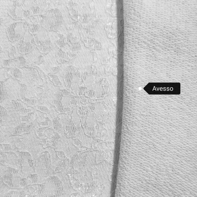 Malha Felpa Renda WHITNEY