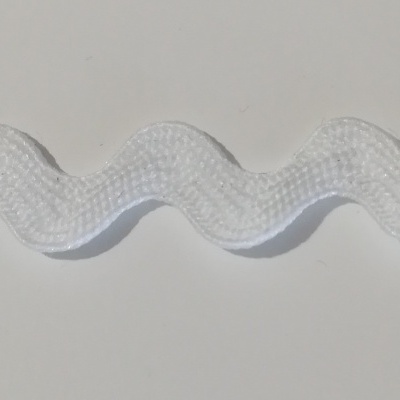 Fita Ondulada - Espiguilha BRANCO 9mm