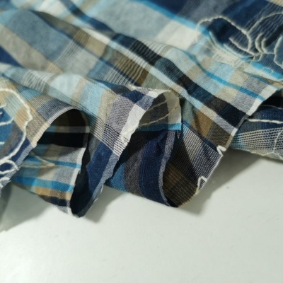 Tecido Bordado Algodão XADREZ FLOR