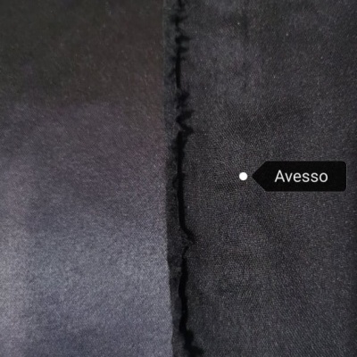 Tecido Cetim termoculado / Elastano BLACK