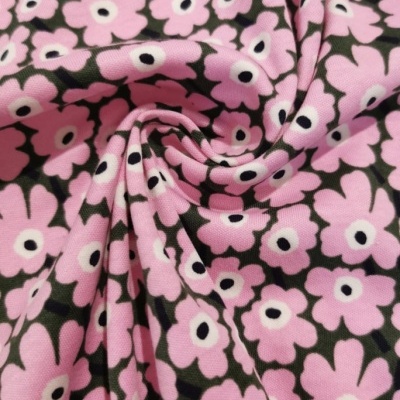 Malha Jersey Interlock PINK GARDEN