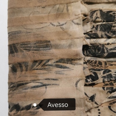 Malha Jersey Plissado ONDAS CASTANHAS