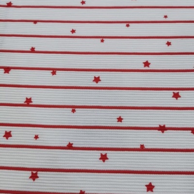 Malha Jacquard ESTRELAS VERMELHAS