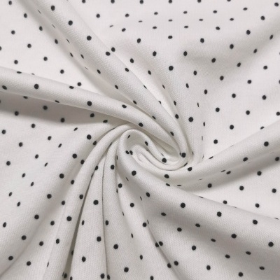 Malha Jersey Interlock algodão POLKA DOT
